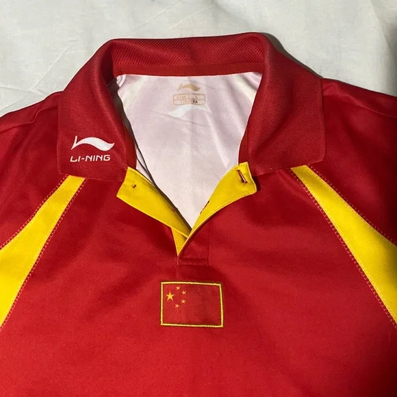 Li  ning athletic red tee - Picture 2 of 3